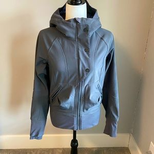 Grey hooded Lululemon jacket